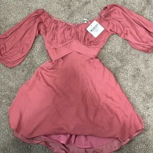 Dusty rose mini dress from Selfie Leslie